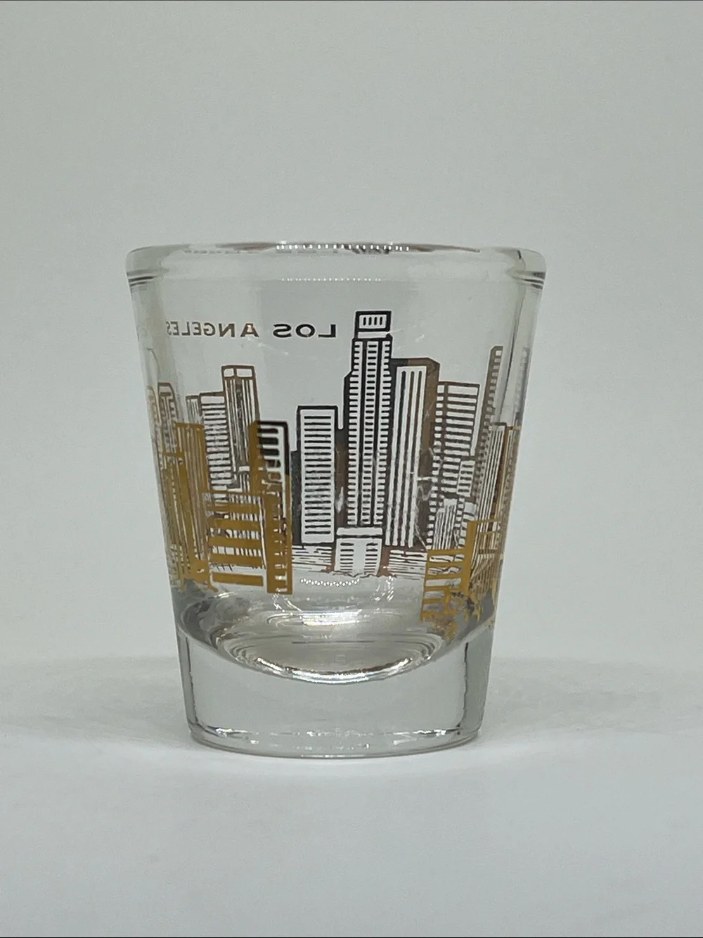 Gold Skyline Los Angeles Shot Glass